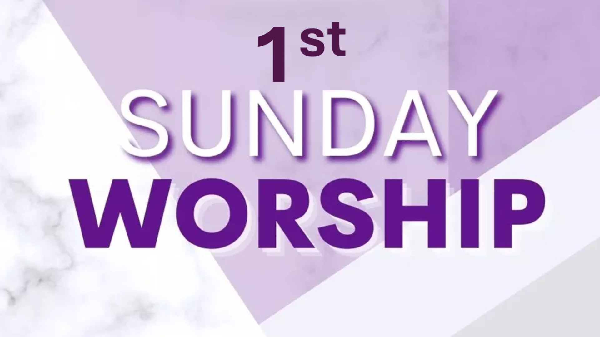 1st Sunday Worship