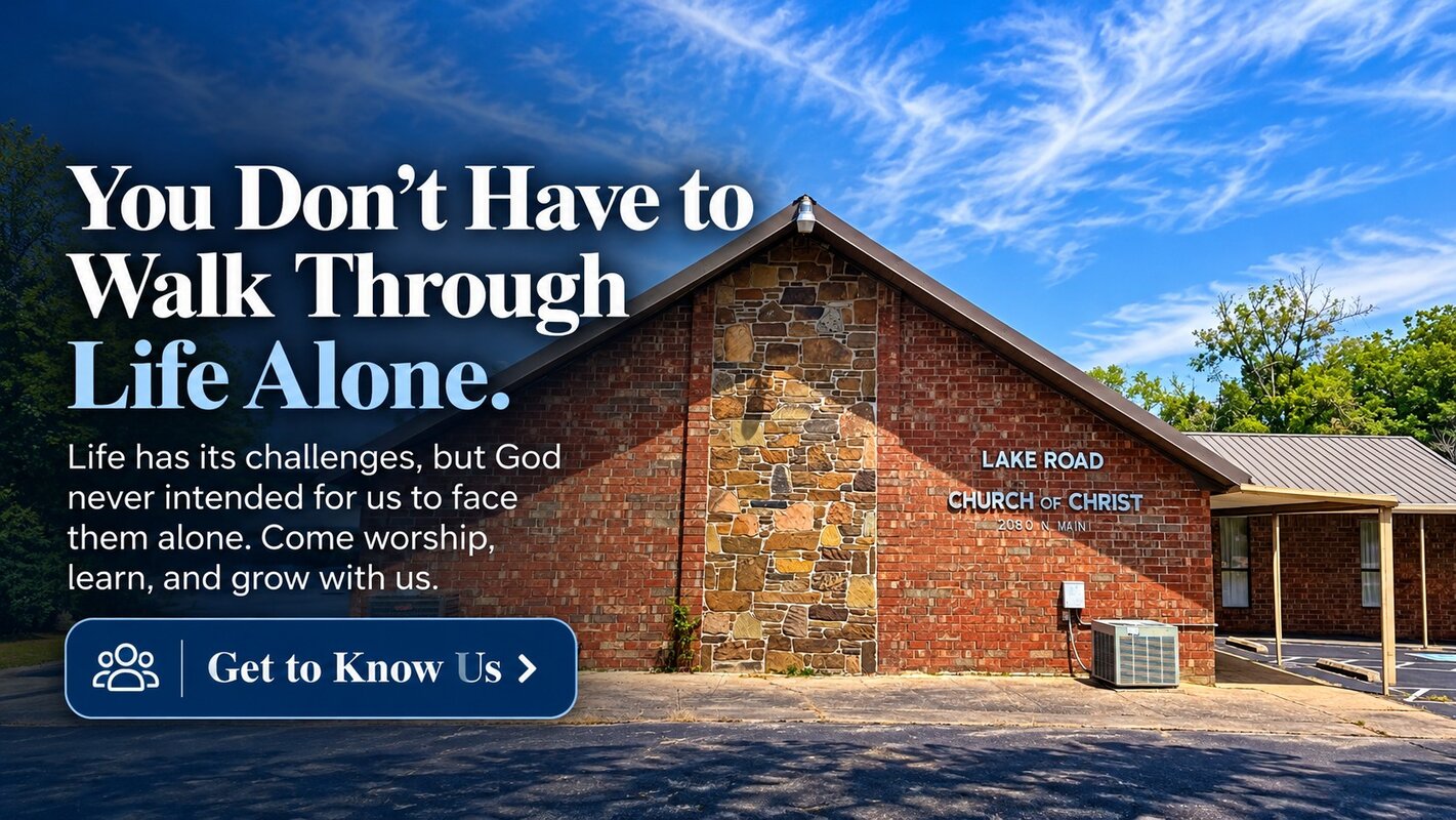 Lake Road Church Welcome Banner